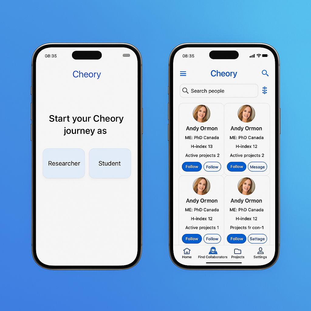 Cheory Mobile Application